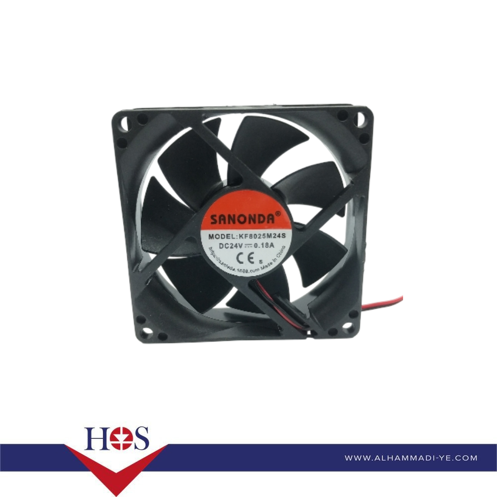 Fan DC 24V 80*25 - 2 Line