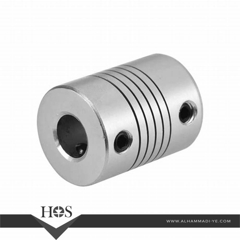Flexible Couplings 5mm Shaft to 10mm screw -D-19mm -H-25mm  كبلج من 5 مل - 10مل العمق -19 مل الارتفاع - 25 مل