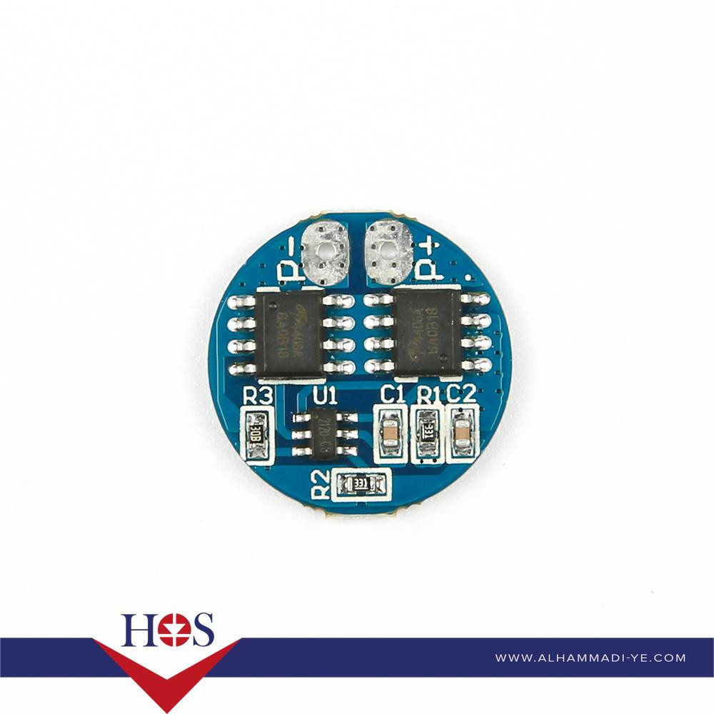 2 Series 8.4V Lithium Battery Protection Plate, Circular 7.4V Overcharge, Over Discharge Protection, 5A Operating Current, 7A Current Limit بالنس بطارية ليثيوم