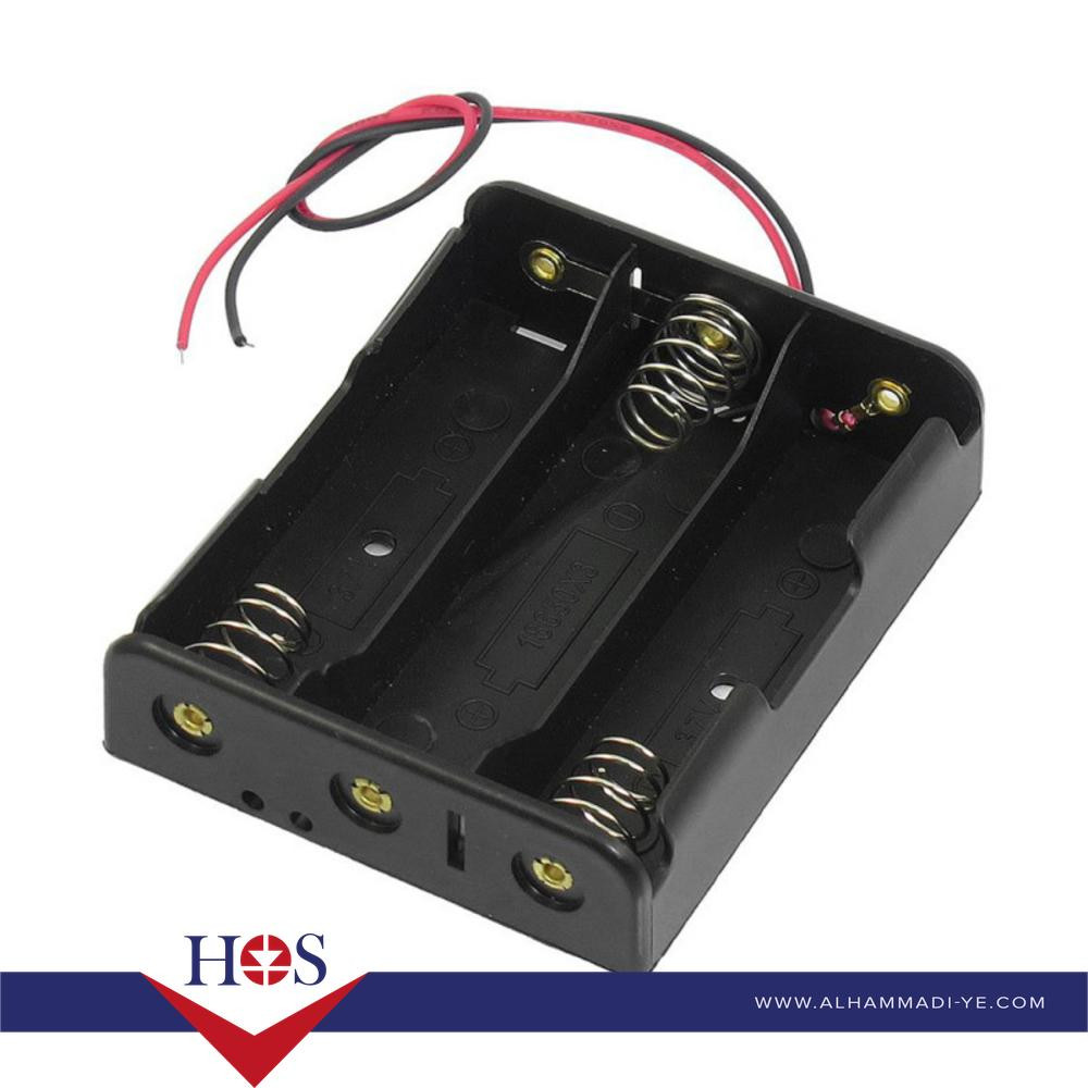 3 x 18650 Cell Box, Without Cover بيت بطارية ليثيوم