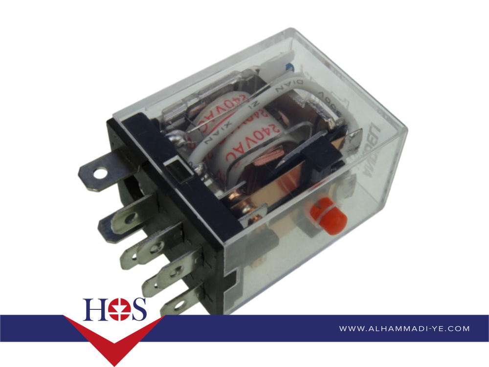 Relay-LY2J-12V-8P-10A-5-3130 ريلي 12 فولت 10 امبير 8 ارجل