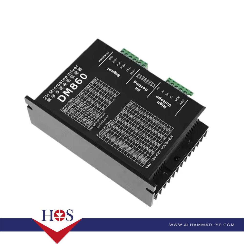 AC/DC24-80V DMA860H Micro Stepper Driver 2 Phase Step Motor Driver for Nema 34 Nema 42 Stepper Motor Controller Max 7.2A دريفر استيبر موتور