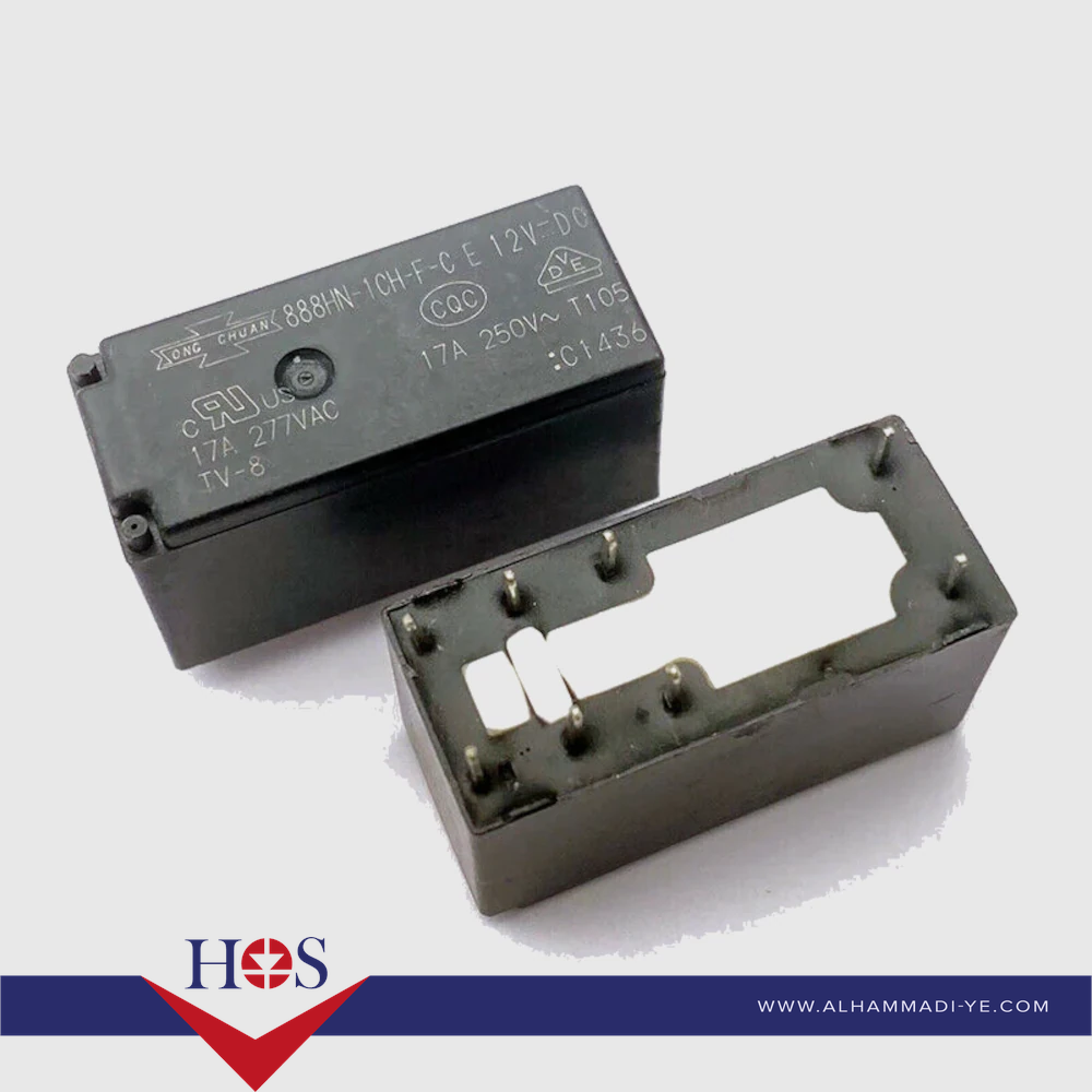 888HN-1N-1CC-F-C-E-12V-DC-12A-relay ريلي 12 فولت 12امبير 8 ارجل