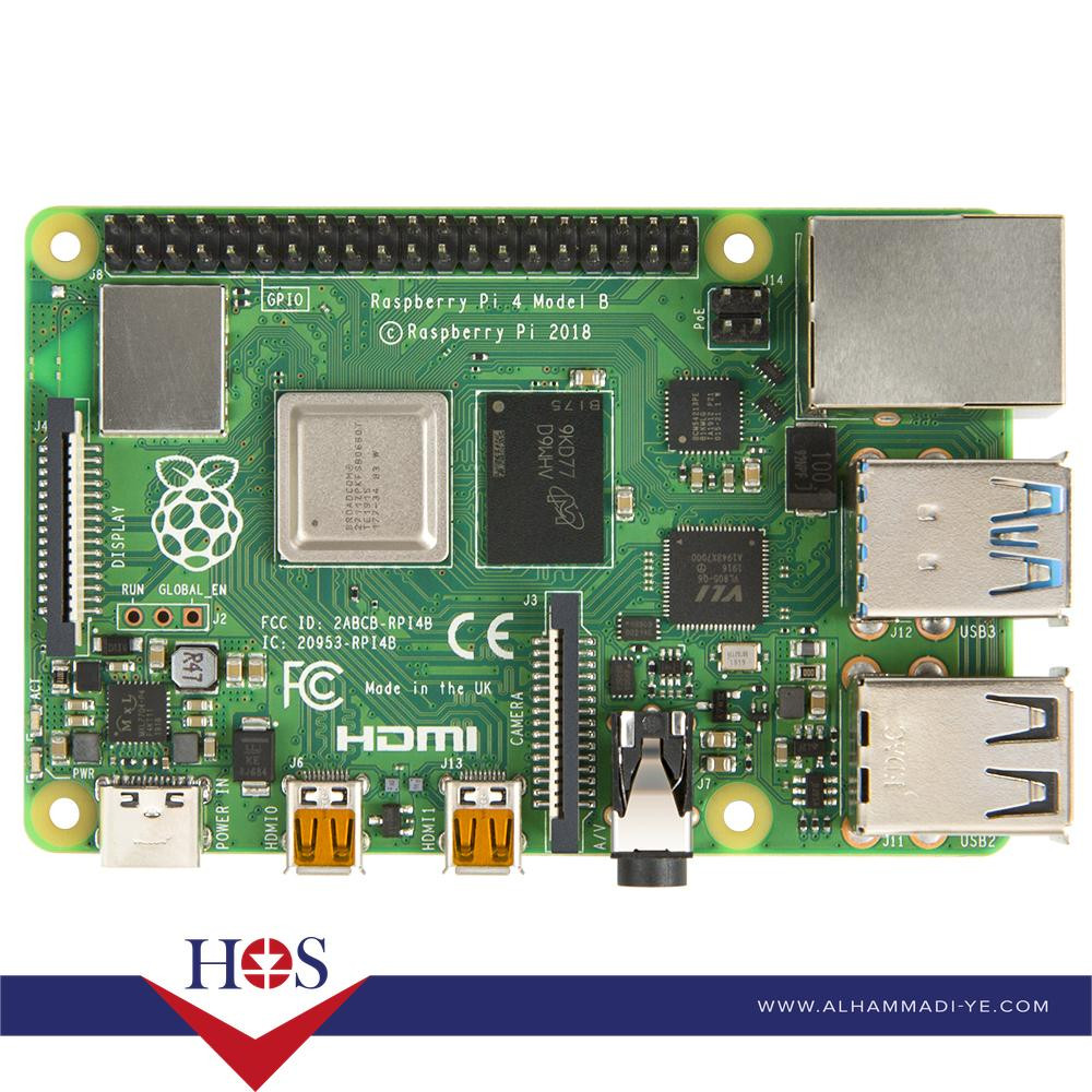 4GB Raspberry PI 4B E14 Version متحكم راس بيري باي