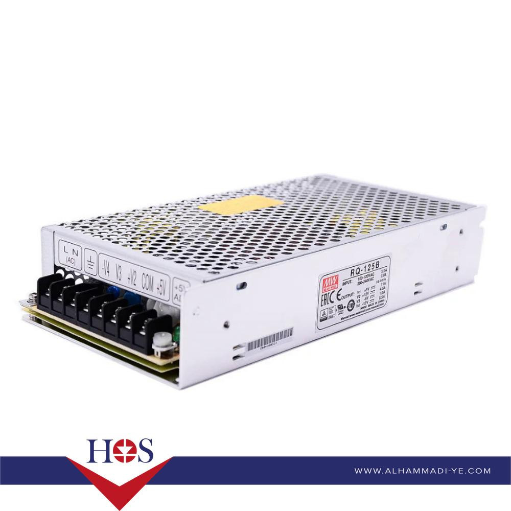 Original Taiwan MEAN WELL RQ-125D 4-Way Output Power Supply  باور تيواني شيك