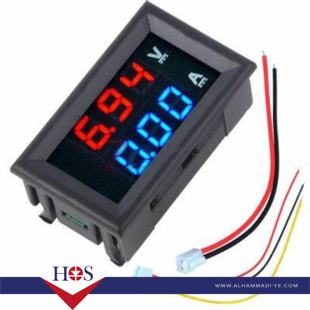0.28inch 100V 100A Dual LED Voltmeter Ammeter Blue + Red with Diverter