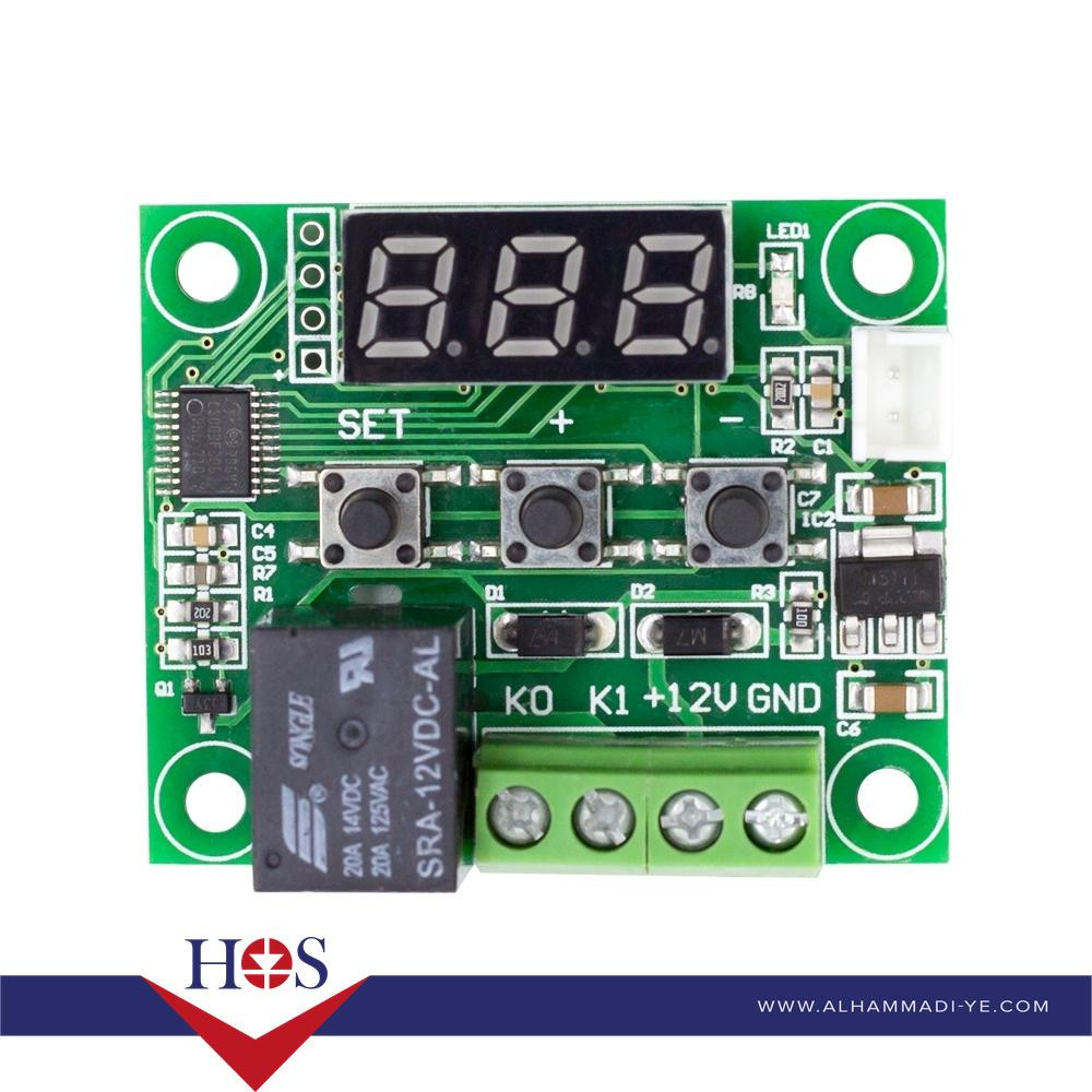 W1209 DC 12V heat cool temp thermostat temperature control switch متحكم حرارة مع المفتاح