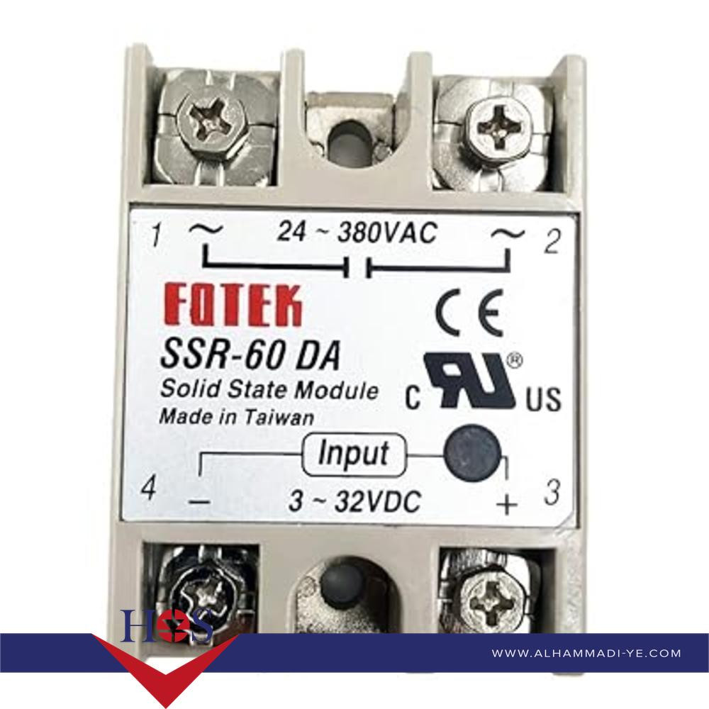 SSR-60DA Solid State Relay شيلد سوليد ستات ريلي
