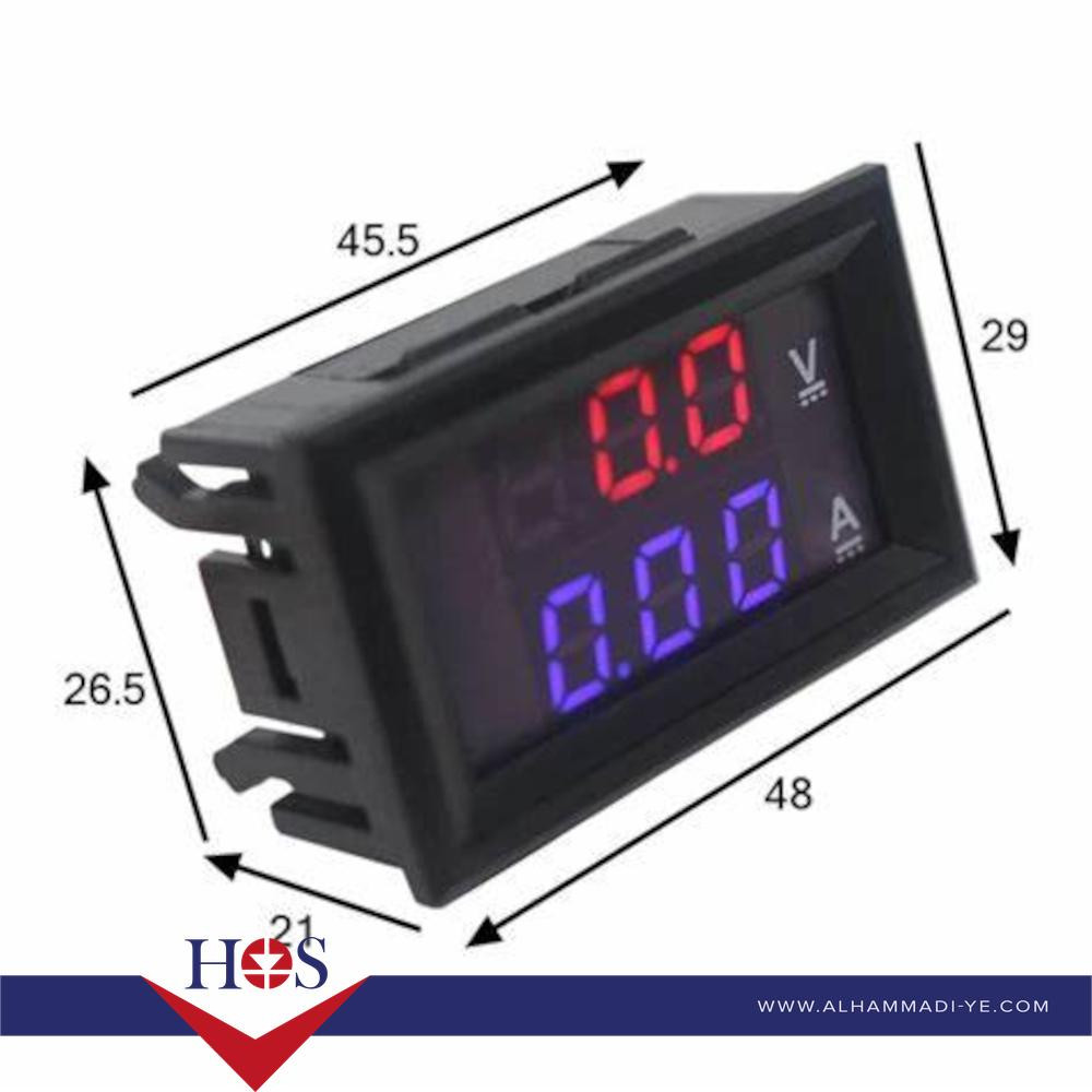 0.28inch 100V 100A Dual LED Voltmeter Ammeter Blue + Red with Diverter