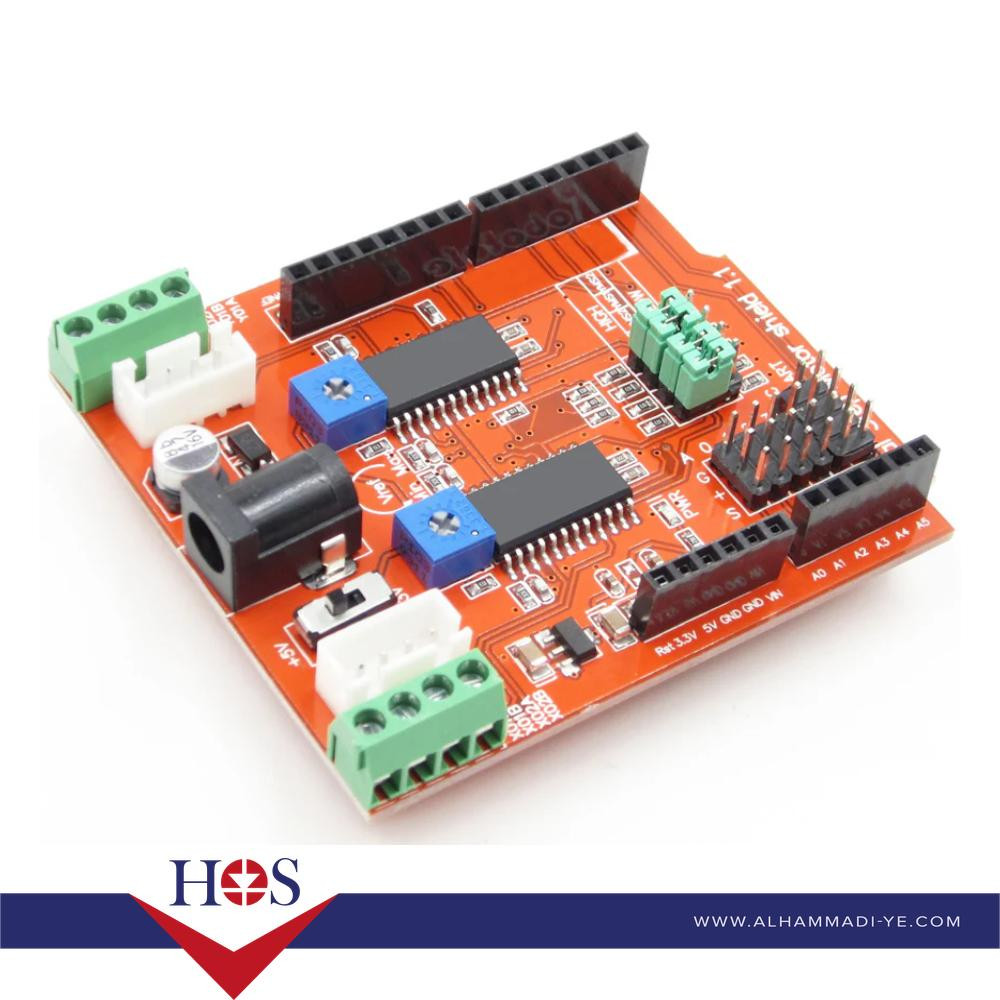 2-Channel Stepper motor driver Shield  for Arduino وحدة تحكم استيبر موتور 2 محركات