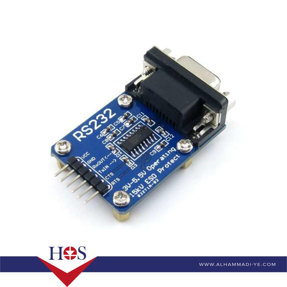 RS232 to TTL SP3232 UART Transceiver Communication Serial Module تحويلة