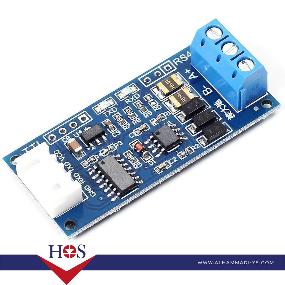 3.3V 5V TTL to RS485 Converter Board Auto Reverse Surge Protection مبرمجة