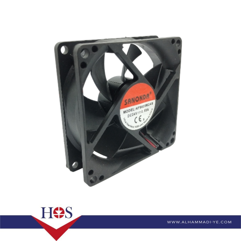 Fan DC 24V 80*25 - 2 Line