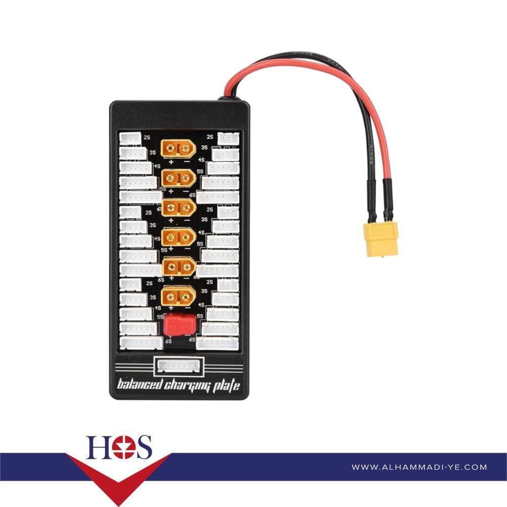 2S-6S Lipo Parallel Charging Board لوحة شحن متوازي لبطاريات ليبو