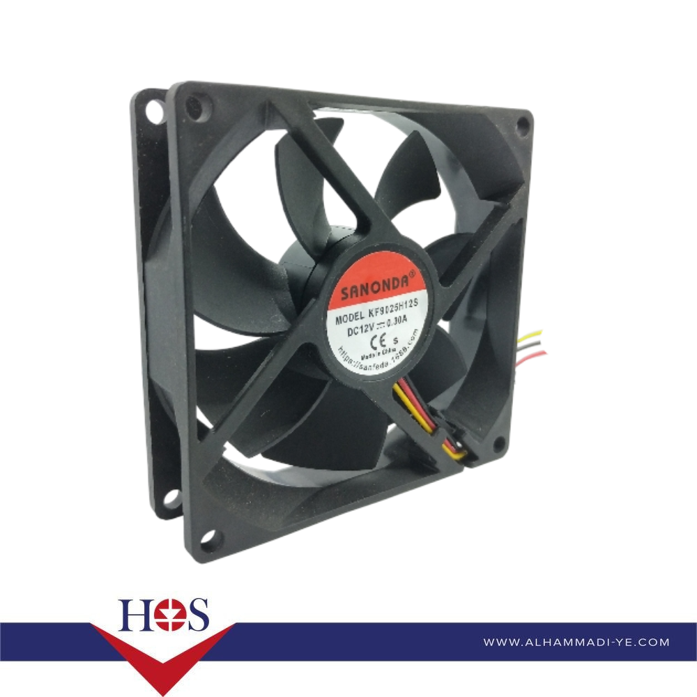 Fan DC 12V 90*25 - 3 Line
