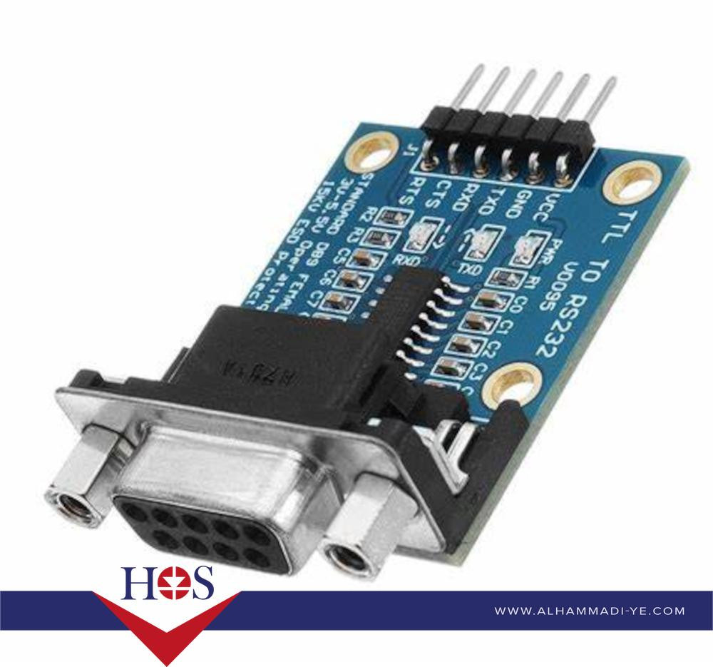 RS232 to TTL SP3232 UART Transceiver Communication Serial Module تحويلة