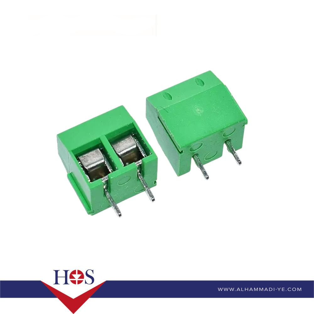 Green KF301-2P 5.0MM 5.08mm Straight Needle PCB Terminal Blocks ترمينال ذكر 2 ارجل