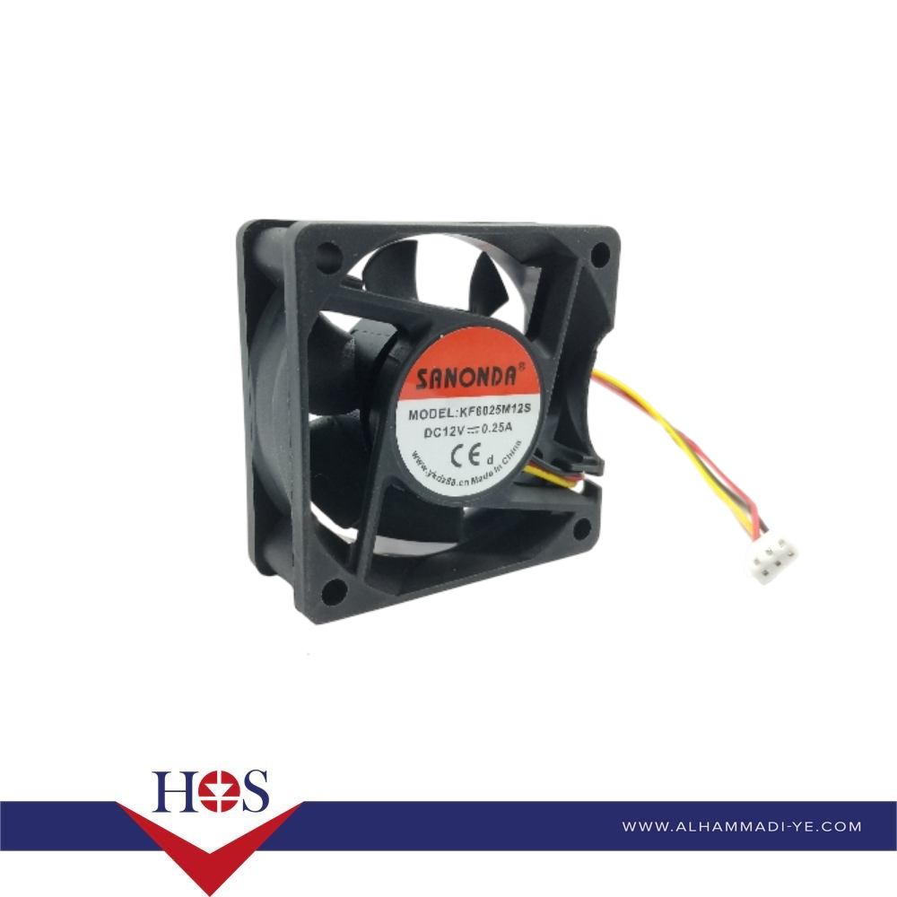 Fan DC 12V 60*25 - 3 Line